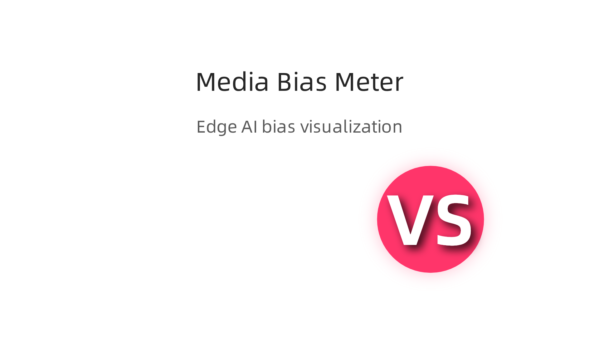 An infographic demonstrating how Edge AI can visually represent media bias, such as a slider indicating political slant or a side-by-side comparison of different news articles.