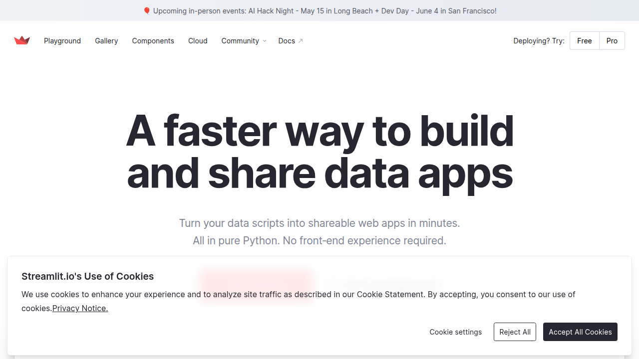 Streamlit provides an open-source framework for turning data scripts into interactive web applications, making it easier to visualize and share media analysis findings.