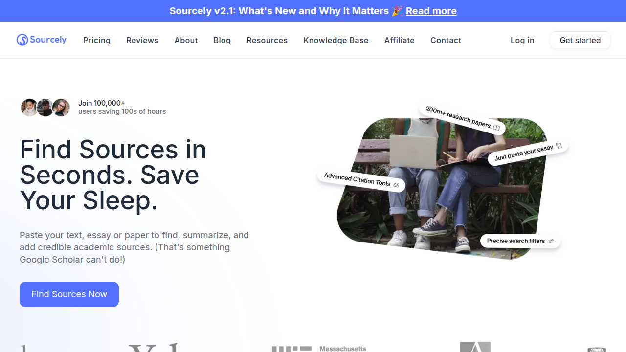 Explore Sourcely's resources, including lists of top AI tools for content credibility and accuracy.