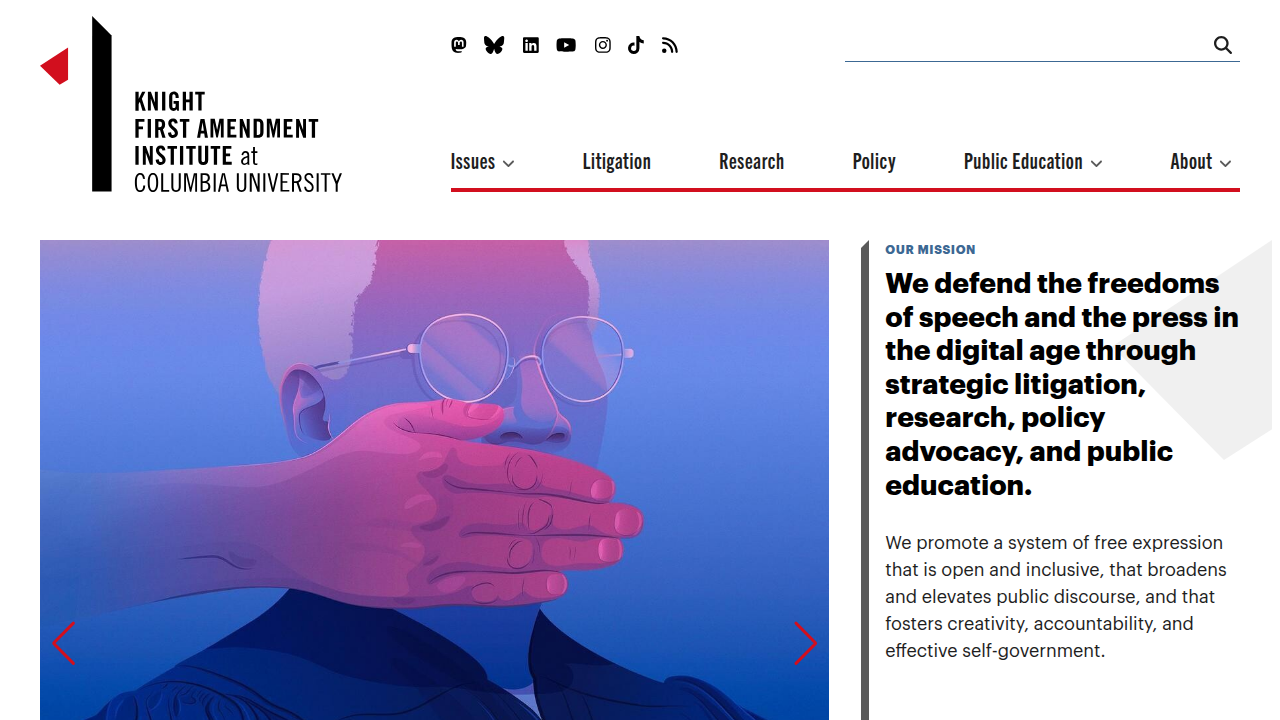 The Knight Columbia website, a resource on standards for digital ad transparency.