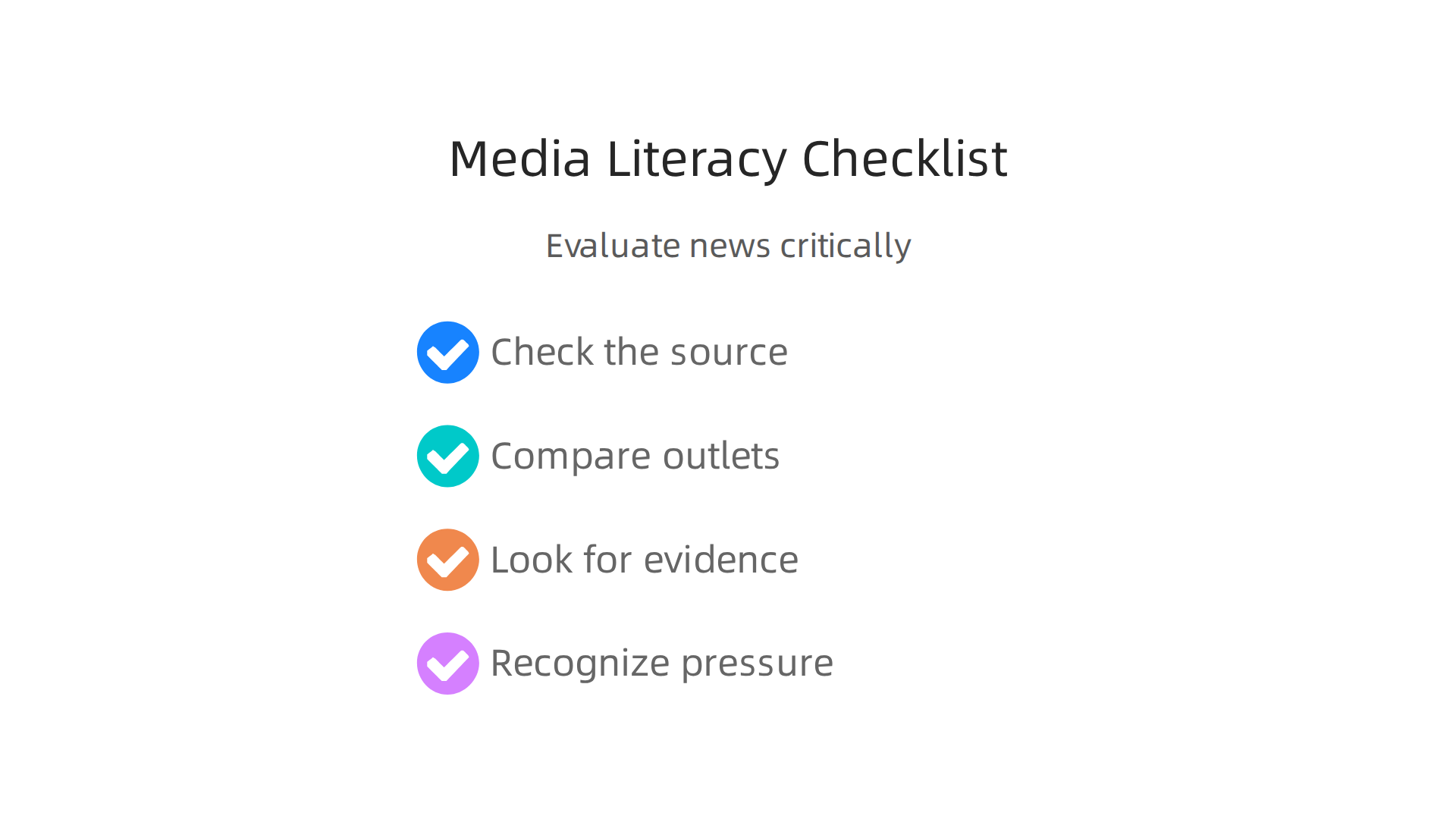 Essential practices for evaluating news sources and recognizing bias in the digital age.