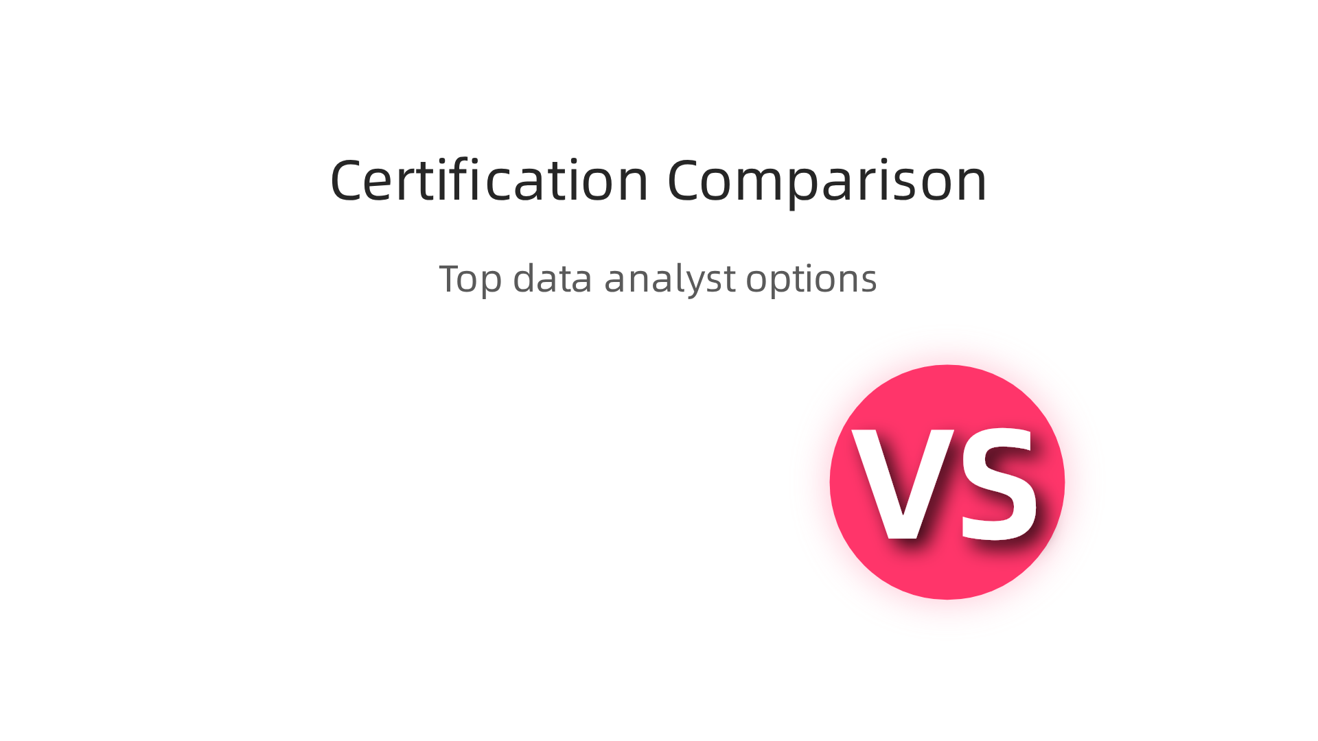 A comparison of leading online data analyst certifications, highlighting their ideal candidates and key skills taught.